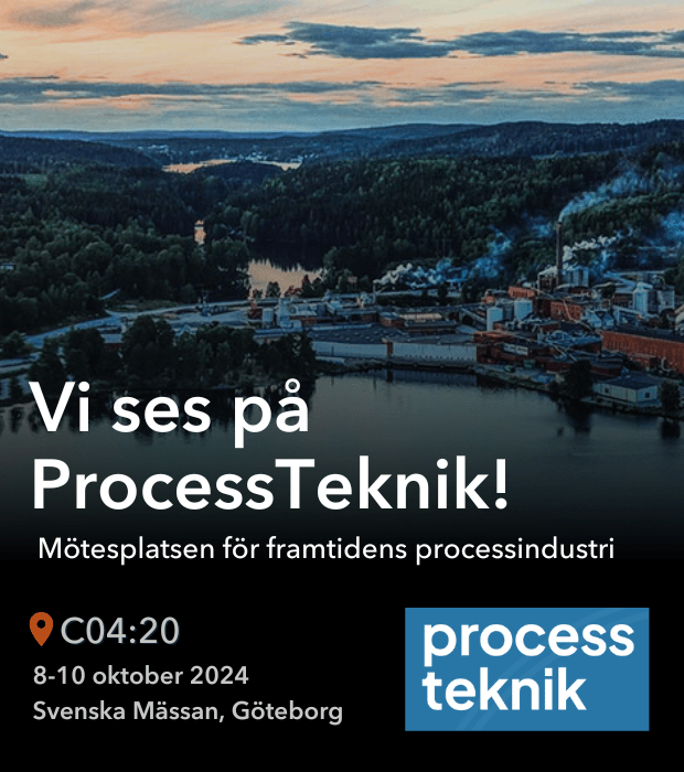 Telfa ställer ut på ProcessTeknik i Göteborg oktober 2024. Träffa oss i vår monter C04:20