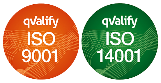 Telfa är ISO certifierade