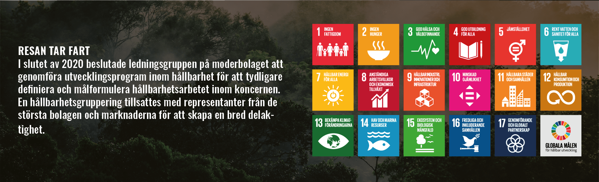 Resan med globala målen tar fart