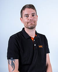 Viktor Konnebäck produktansvarig och verkstad Telfa AB