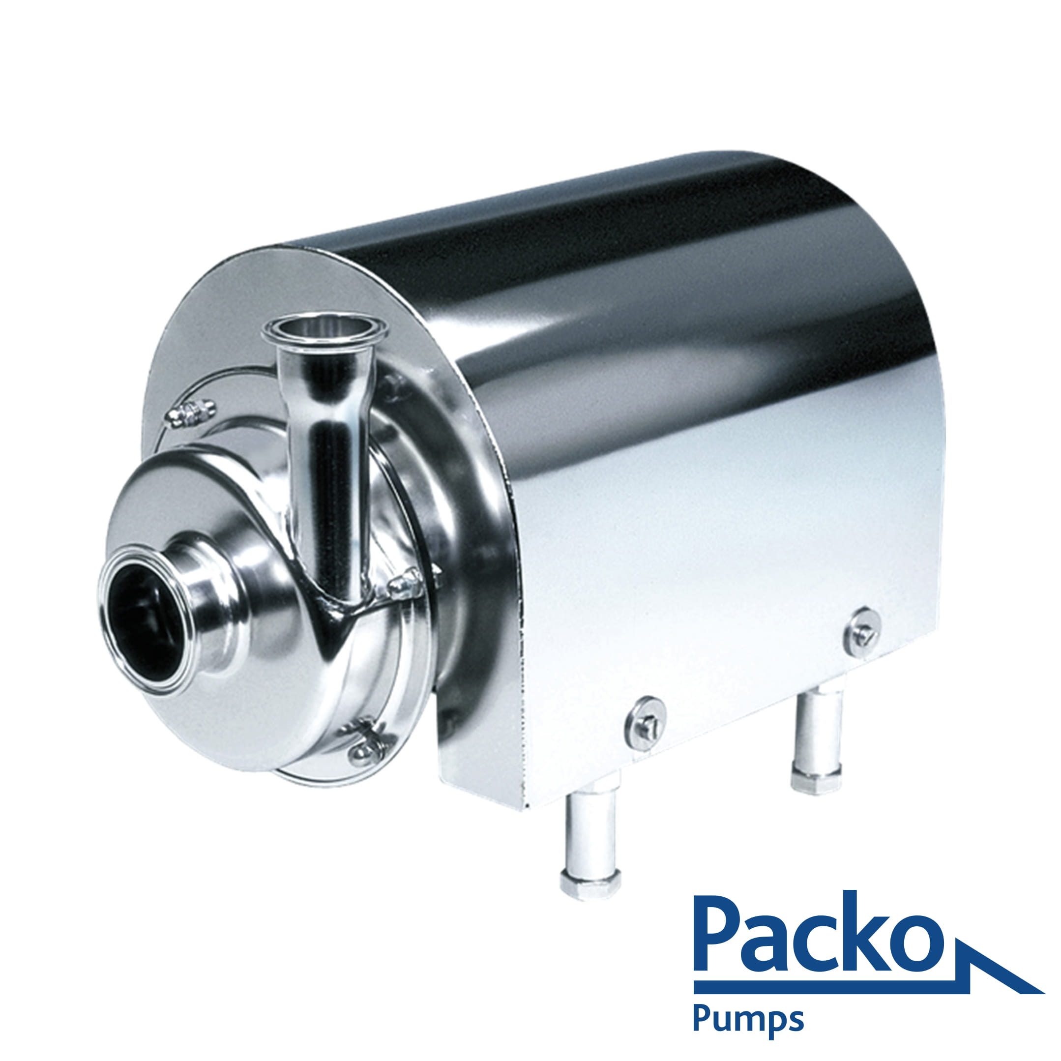 rostfri centrifugalpump i hygieniskt utförande