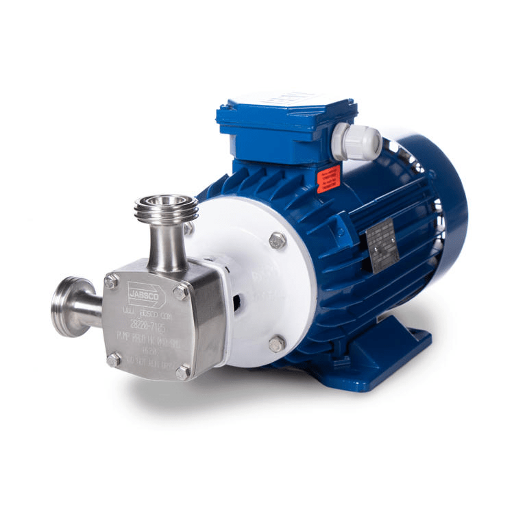 en hygienisk impellerpump med motor