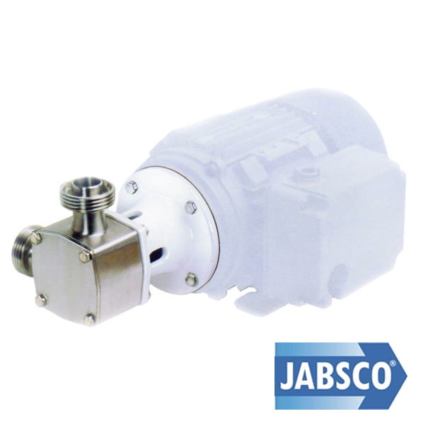 Hygienisk flexibel impellerpump med motormontage