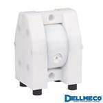 Tryckluftsdriven membranpump i plast från dellmeco