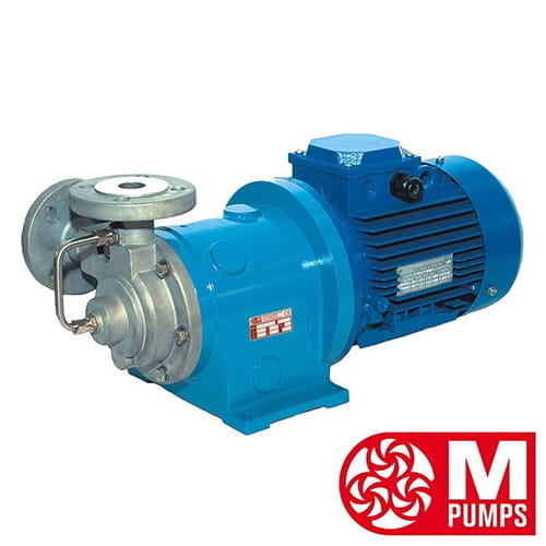 Turbinpump från m pumps med logga