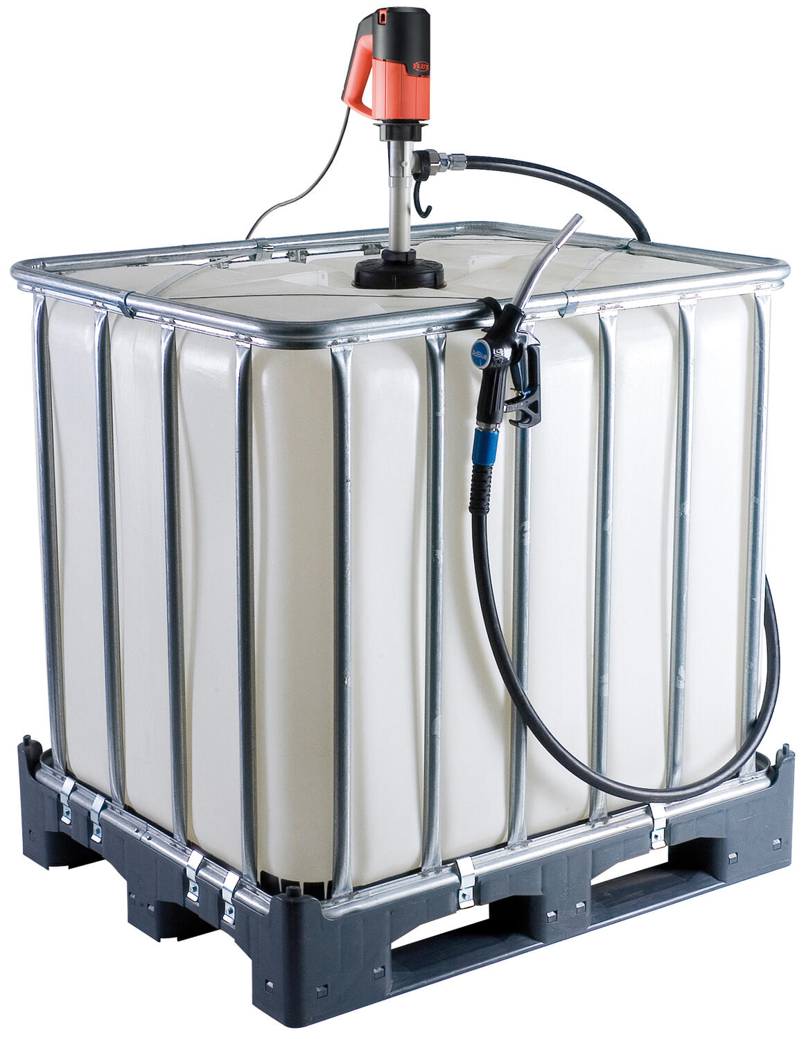 AdBlue Pump-kit från Flux, monterad på en tank.