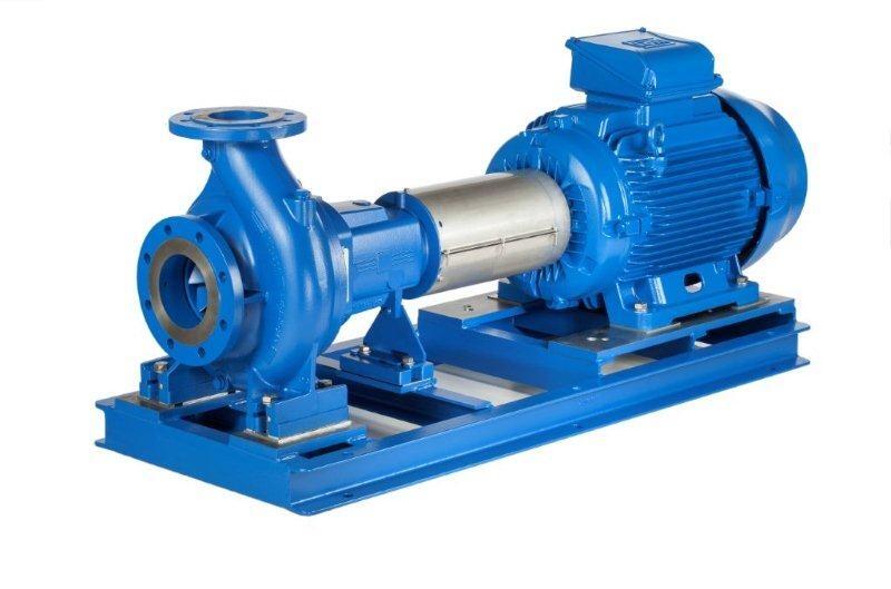 Centrifugalpump Serie e-NSC från Lowara. Pumpen haterar både varma och kalla vätskor men även delvis aggressiva.