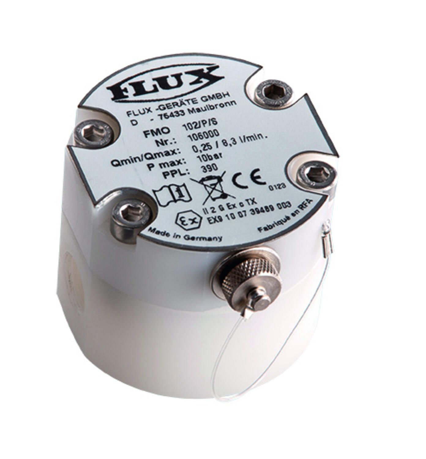 Flödesmätare FMO från Flux är en bra pricksäker mätare. Flödet blir nästan exakt.