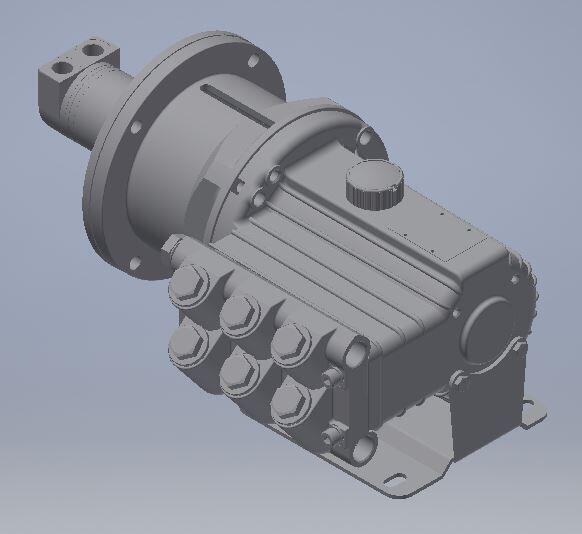 Illustration av G03 - G13 Mono-Block membranpump från HydraCell