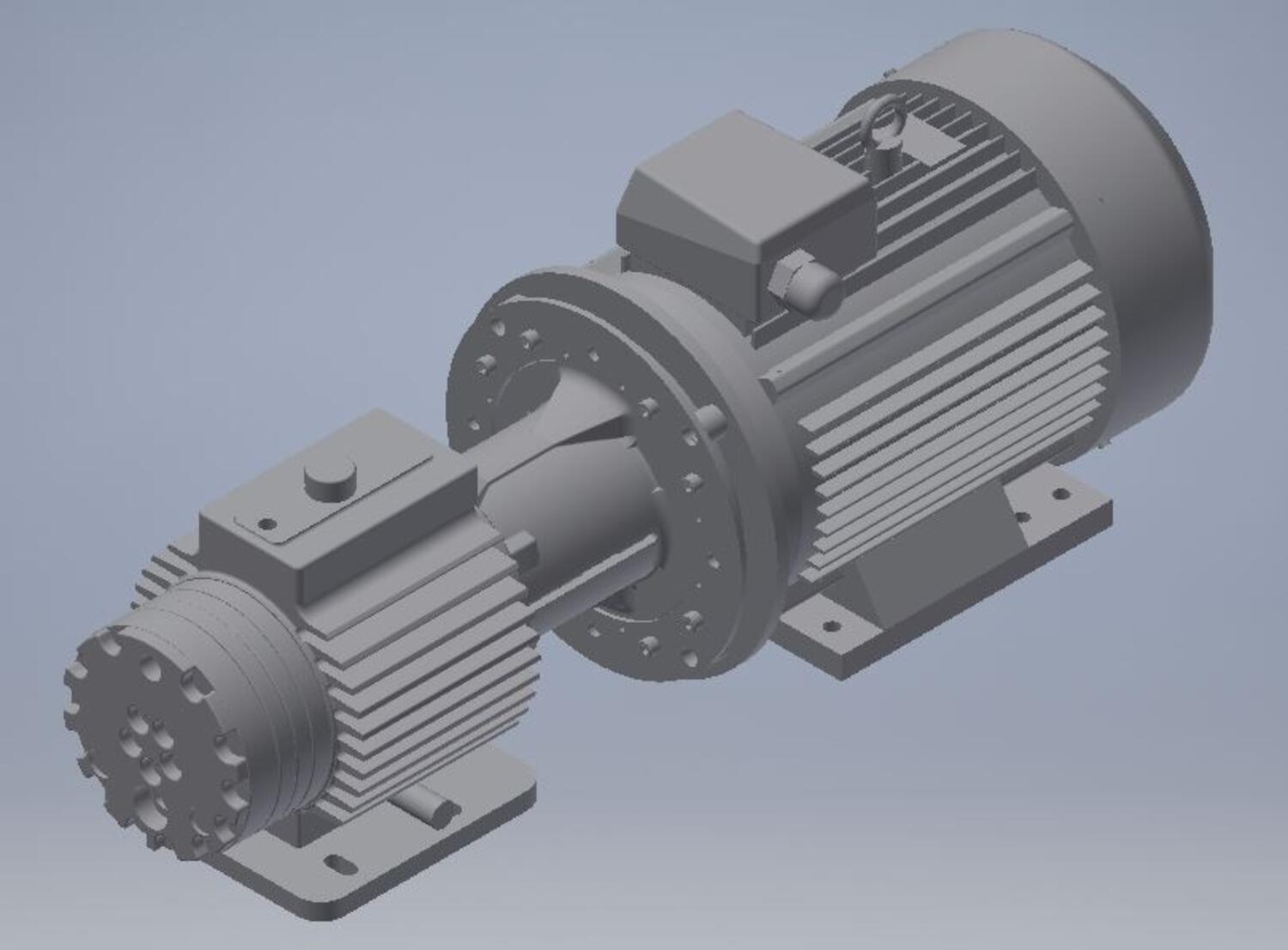 Illustration av G15 membranpump med motor från HydraCell