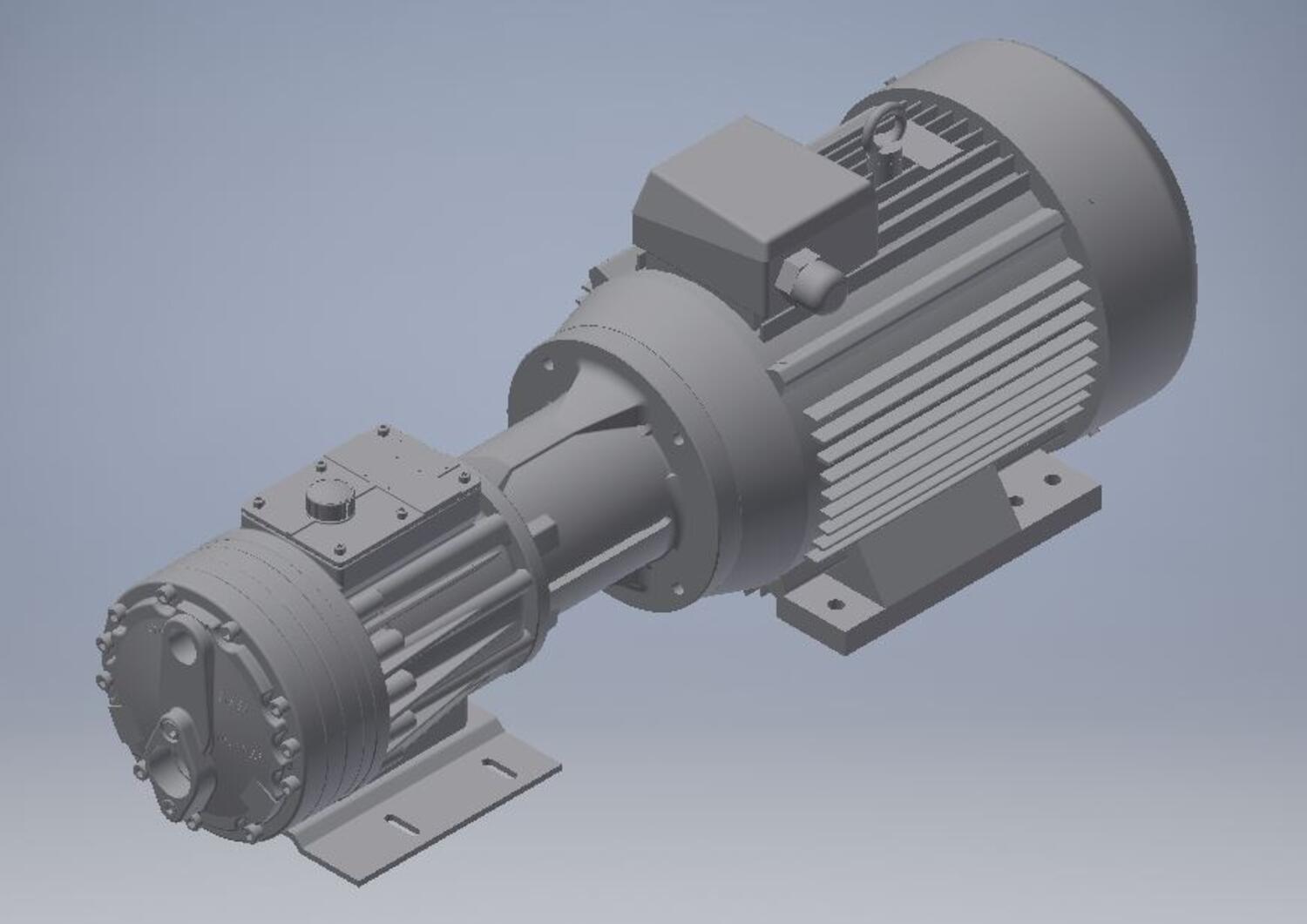 Illustration av G25 membranpump med motor från HydraCell
