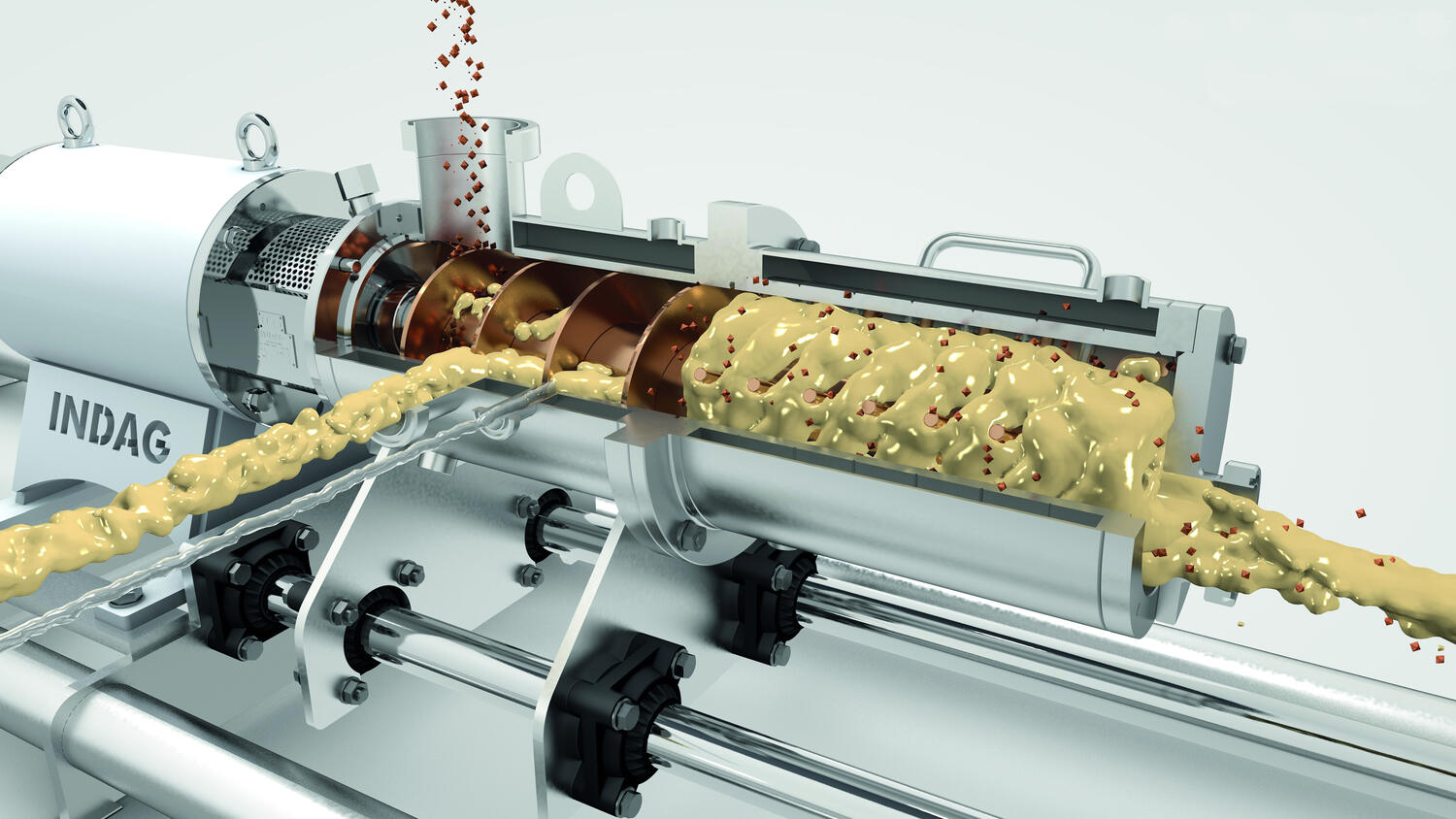 Inline-mixer DLM/FS från INDAG i produktion