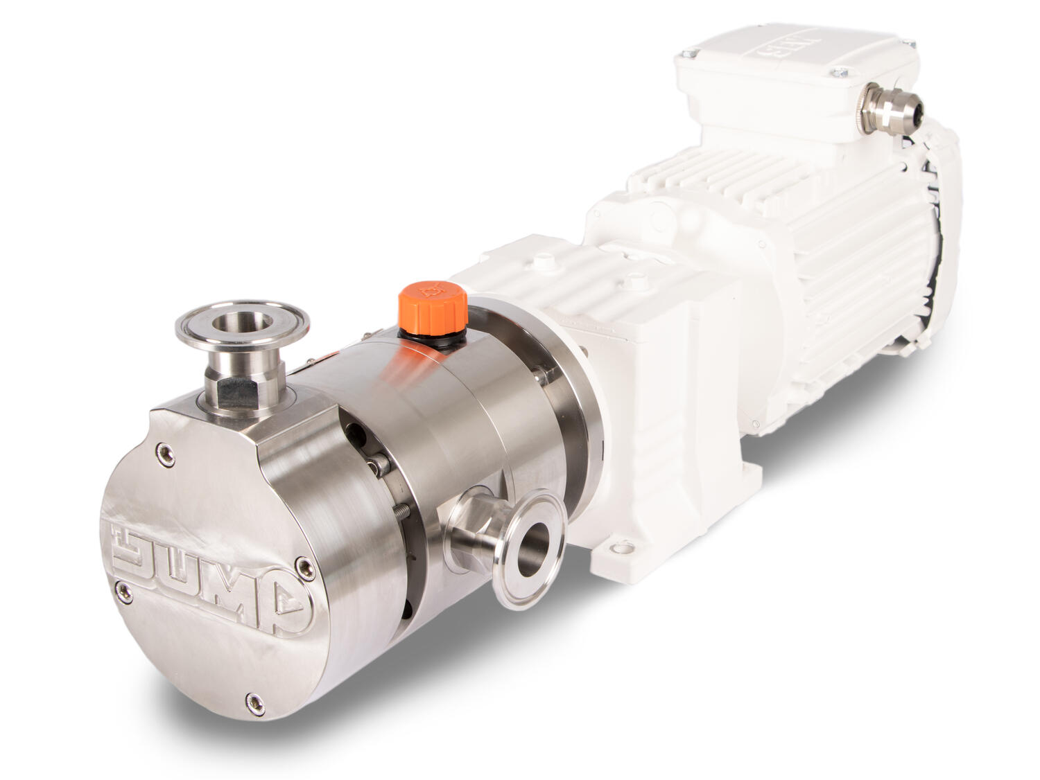 JBE kompakt bild på pump med motor