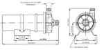 Ritning DC40/10 magnetdriven centrifugalpump