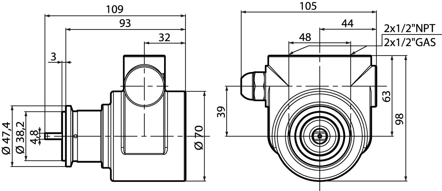 Ritning PO/PA HV mässing Fluid o Tech