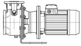 Ritningar till centrifugalpump Serie SHO från Lowara.