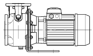 Ritningar till centrifugalpump Serie SHO från Lowara.