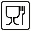Säker mat - glas och gaffel symbol