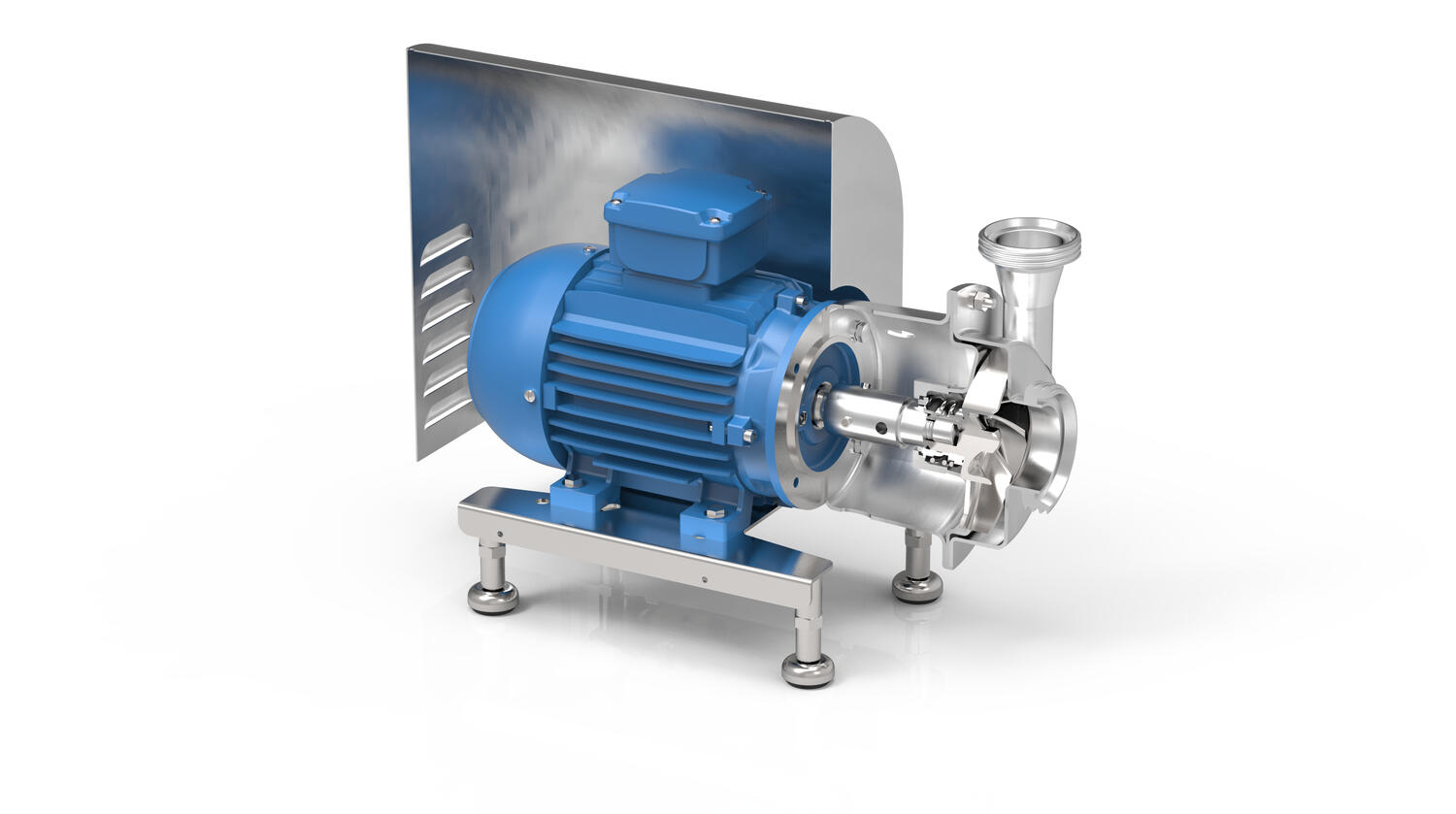 Serie FP1
Uppskuret pumphus visar en inblick i pumpen.