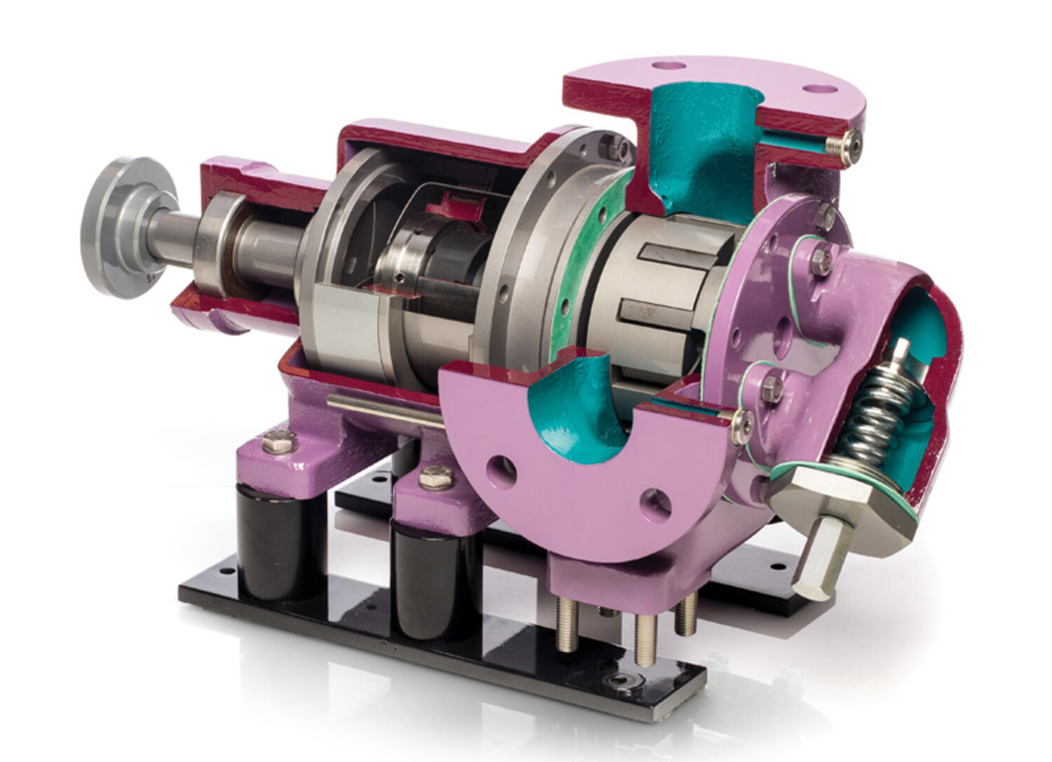 Uppskuren kugghjulspump från Victor Pumps